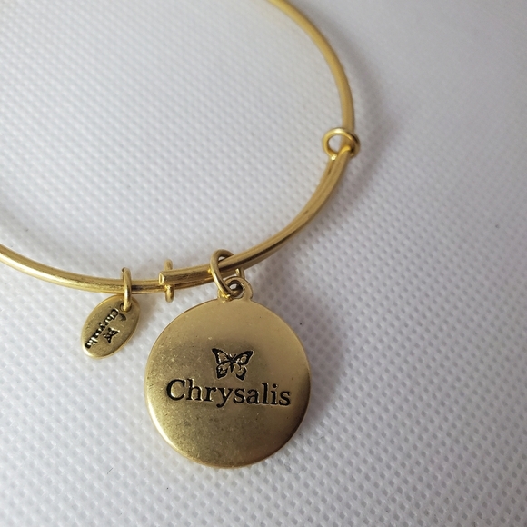 Chrysalis "Christmas Tree" Gold Plated Expandable Bangle Bracelet - Picture 2 of 5